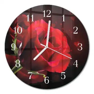 Relógio de decoração redondo Rosas
