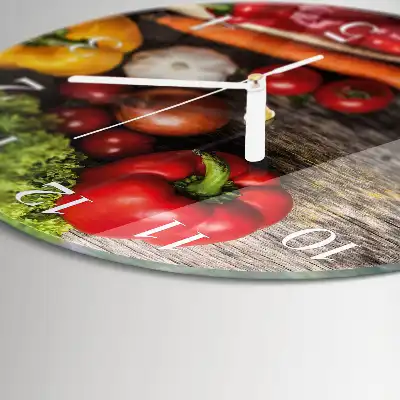 Relógio de parede redondo Vegetais