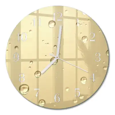 Relógio de decoração redondo Gotas