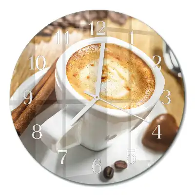 Relógio de parede redondo Café