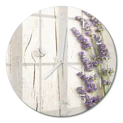 Relógio de parede redondo Lavanda