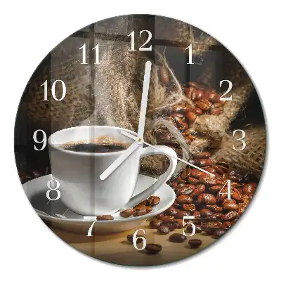 Relógio de parede redondo Café