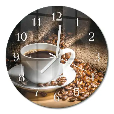 Relógio de parede redondo Café