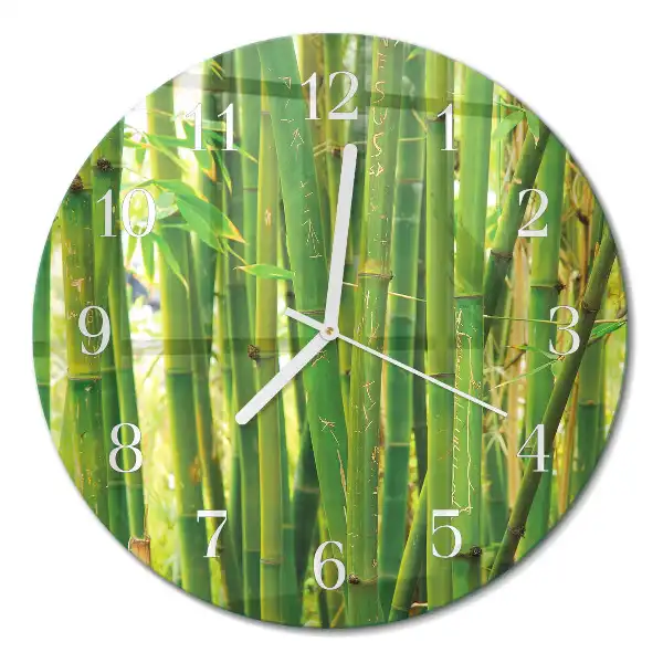 Relógio de decoração redondo Bambu