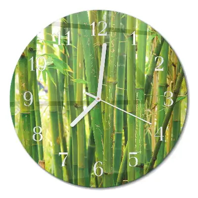 Relógio de decoração redondo Bambu