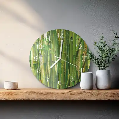 Relógio de decoração redondo Bambu