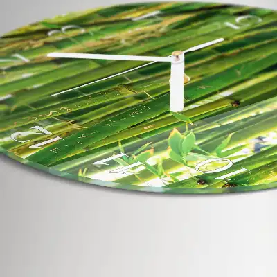 Relógio de decoração redondo Bambu