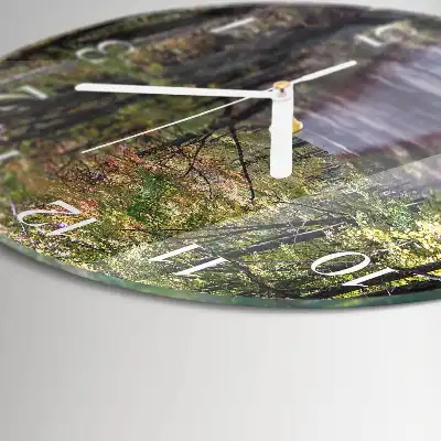 Relógio de decoração redondo Trilha na floresta