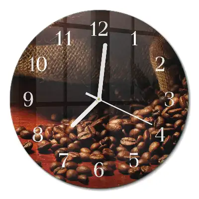 Relógio de parede redondo Grãos de café
