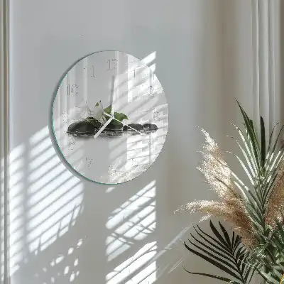 Relógio de decoração redondo Pedras Zen
