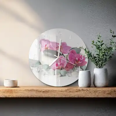 Relógio redondo Orquídeas