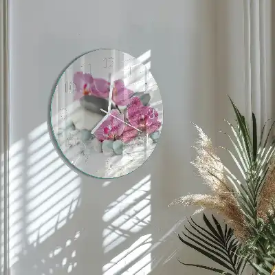 Relógio redondo Orquídeas