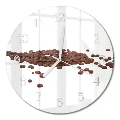 Relógio de parede redondo Grãos de café