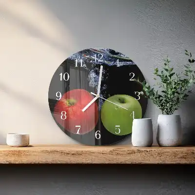 Relógio de decoração redondo Maçãs
