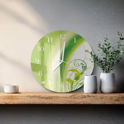 Relógio redondo Planta modelo