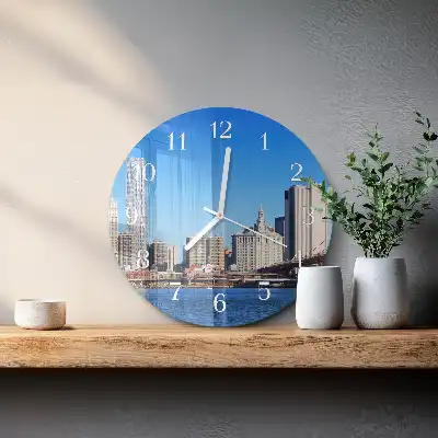 Relógio de parede redondo Horizonte em sépia