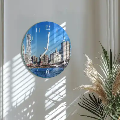 Relógio de parede redondo Horizonte em sépia