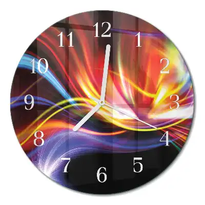 Relógio redondo Arte abstrata