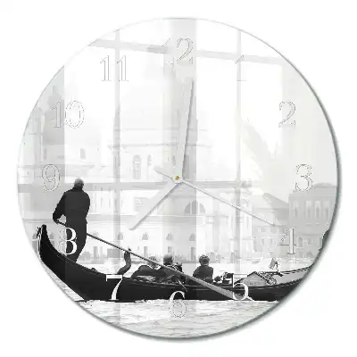 Relógio de parede redondo Barco veneziano