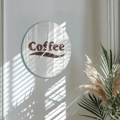 Relógio redondo Café 