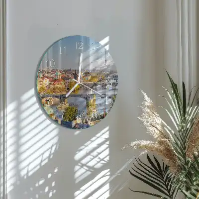 Relógio de decoração redondo Praga