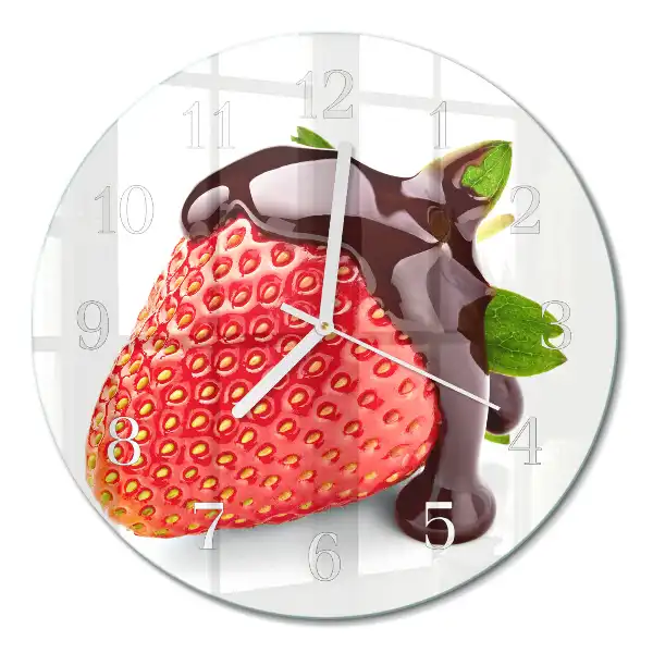 Relógio redondo Chocolate com morango