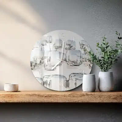 Relógio redondo cubo 3D
