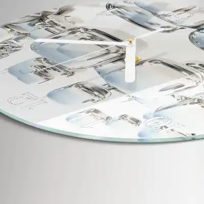 Relógio redondo cubo 3D