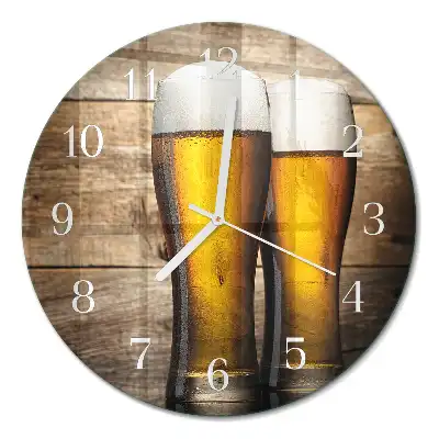 Relógio de parede redondo Cerveja