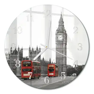 Relógio de decoração redondo Londres