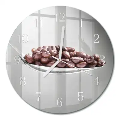 Relógio de parede redondo Uma colher de café