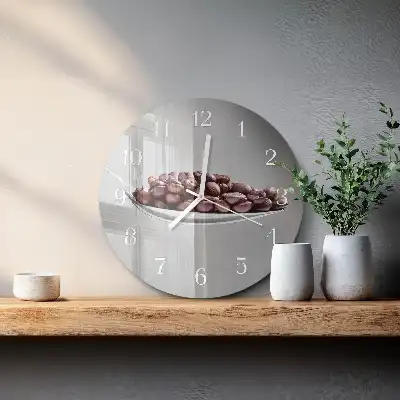 Relógio de parede redondo Uma colher de café