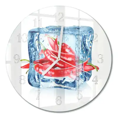 Relógio de parede redondo Chili com sorvete