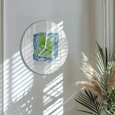 Relógio de decoração redondo Hortelã gelada