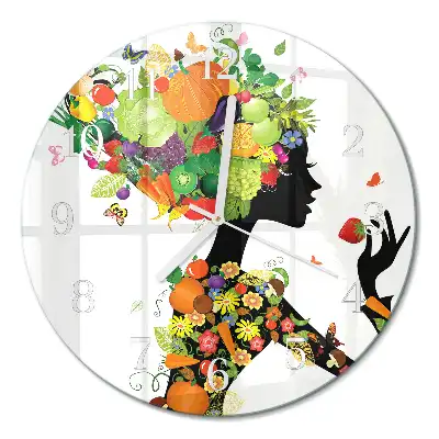 Relógio de decoração redondo Pedaço