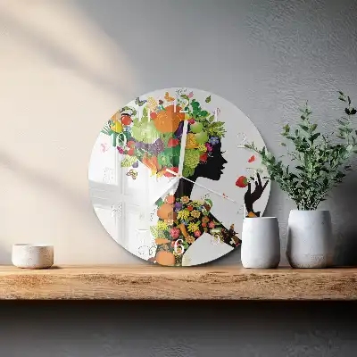 Relógio de decoração redondo Pedaço