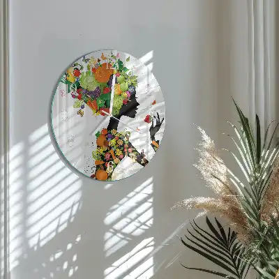 Relógio de decoração redondo Pedaço
