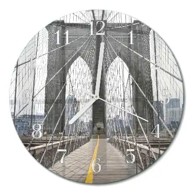 Relógio redondo Ponte do Brooklyn