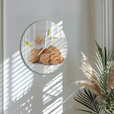 Relógio de decoração redondo Amêndoas