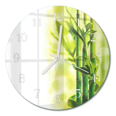Relógio de decoração redondo Bambu