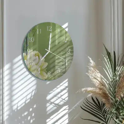 Relógio de decoração redondo Lírio