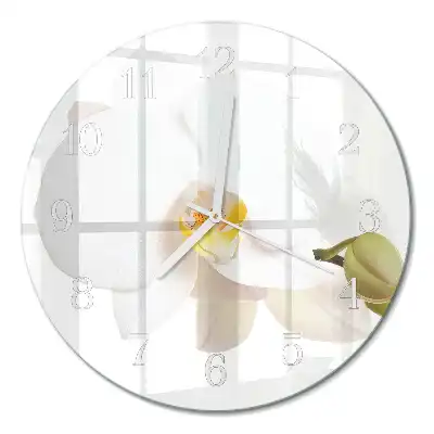 Relógio redondo Orquídea