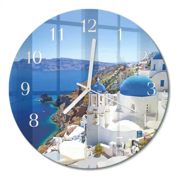 Relógio redondo Santorini