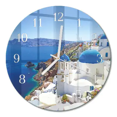 Relógio redondo Santorini