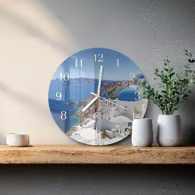 Relógio redondo Santorini