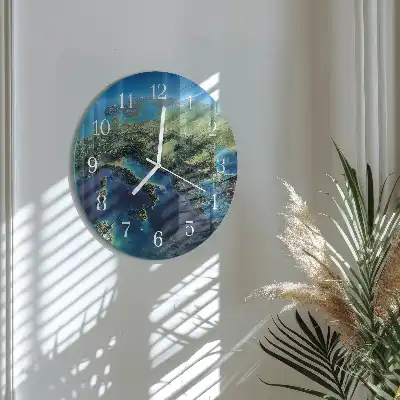 Relógio de decoração redondo Terra