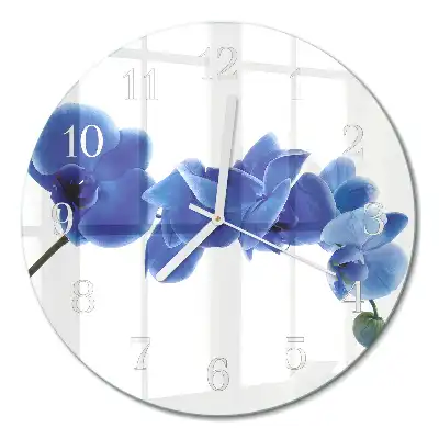 Relógio redondo Orquídea