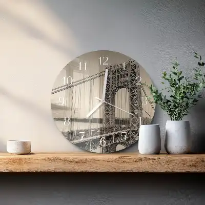 Relógio de decoração redondo Portão Dourado