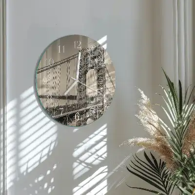Relógio de decoração redondo Portão Dourado