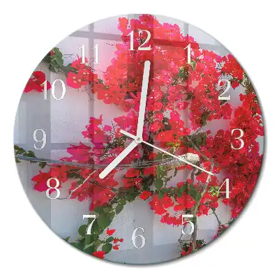 Relógio redondo Flores